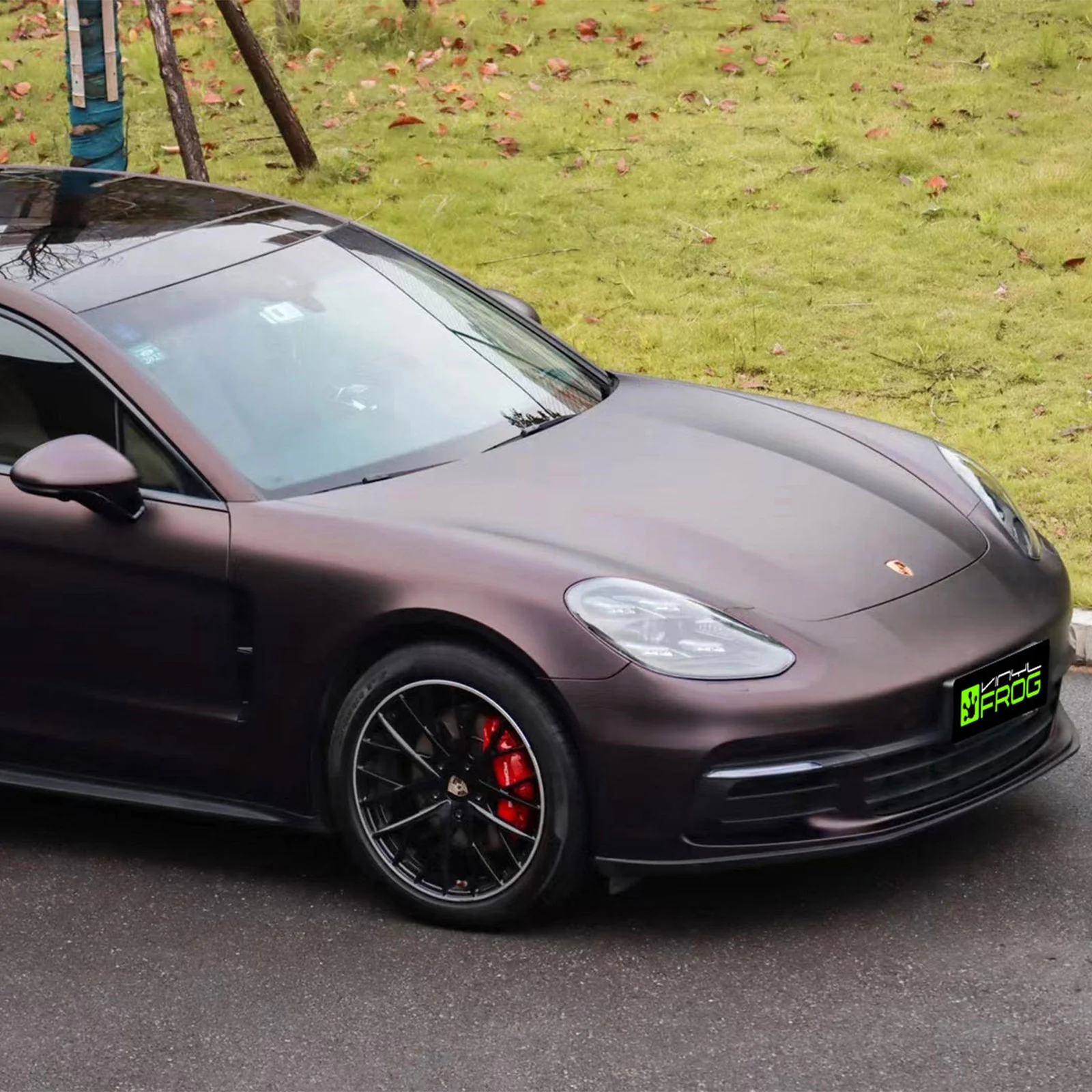 Matte Metallic Black Purple Color PPF (Paint Protection Film) - Image 3