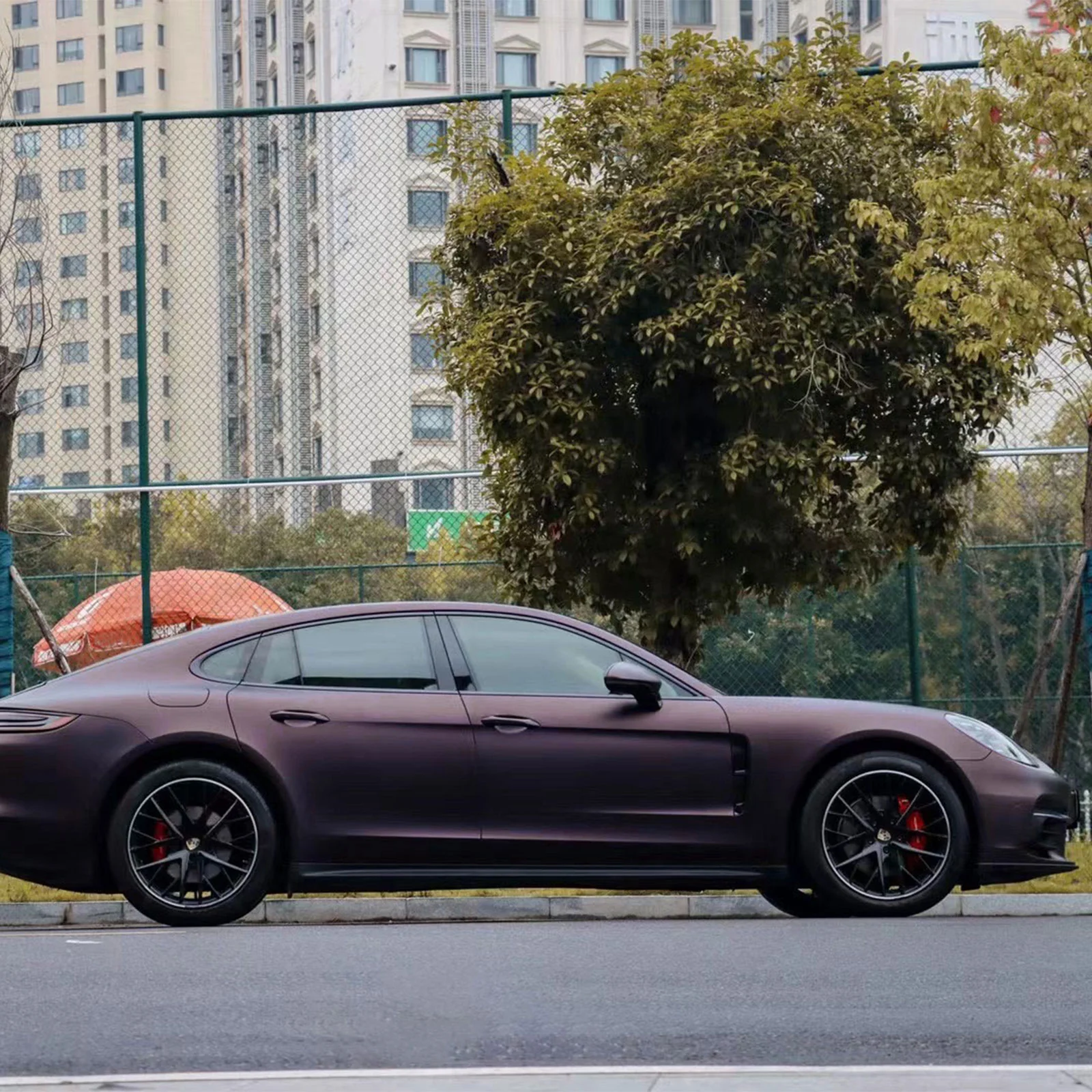 Matte Metallic Black Purple Color PPF (Paint Protection Film) - Image 4