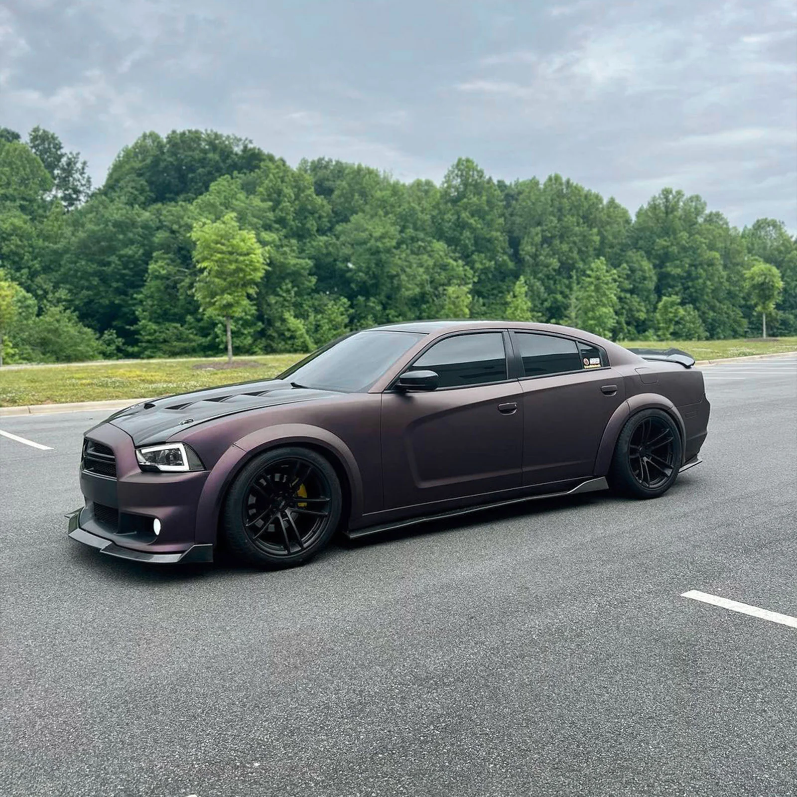 Matte Metallic Black Purple Color PPF (Paint Protection Film) - Image 5
