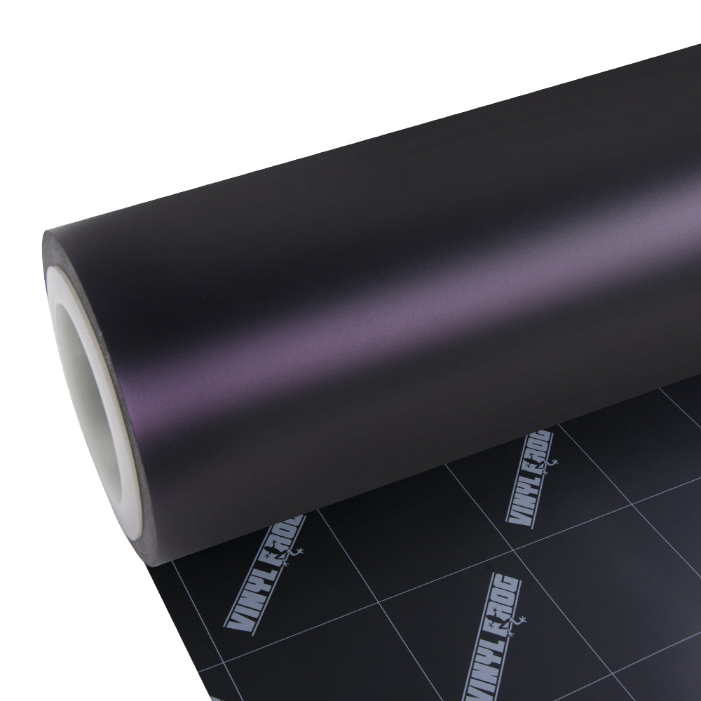 Matte Metallic Black Purple Vinyl Wrap - Image 7