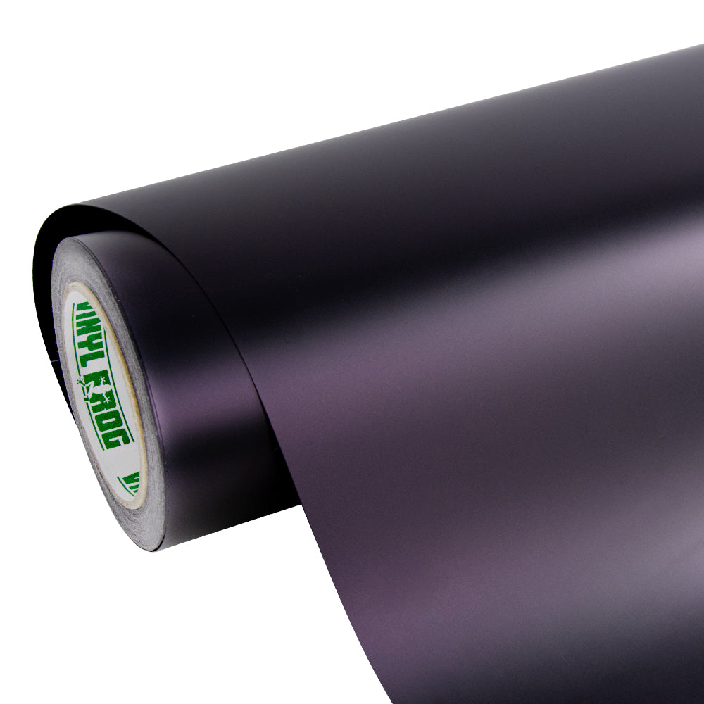Matte Metallic Black Purple Vinyl Wrap - Image 9