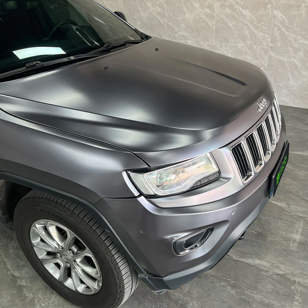 Matte Metallic Dark Gray Vinyl Wrap - Image 4