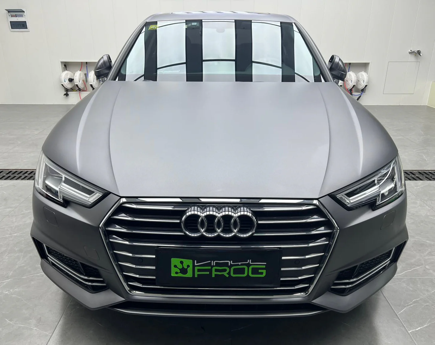 Matte Metallic Gray Vinyl Wrap - Image 3