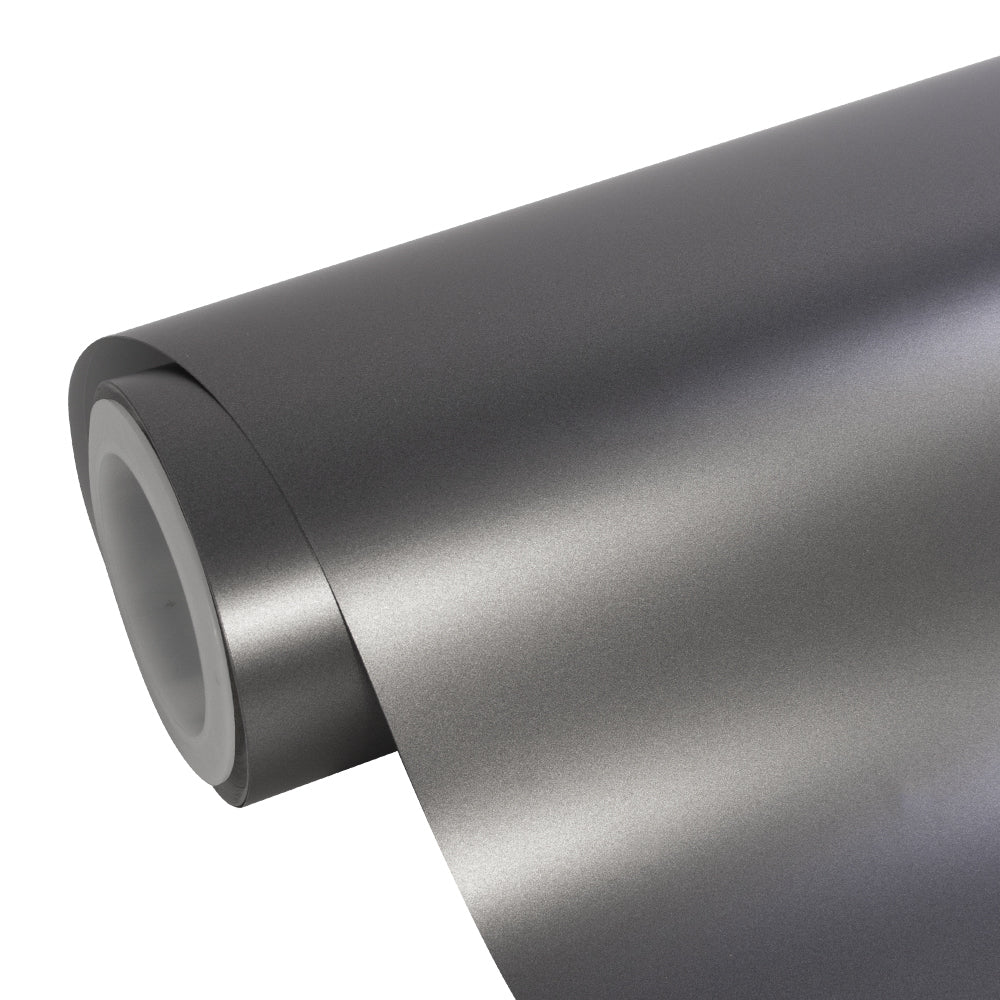 Matte Metallic Gray Vinyl Wrap - Image 4