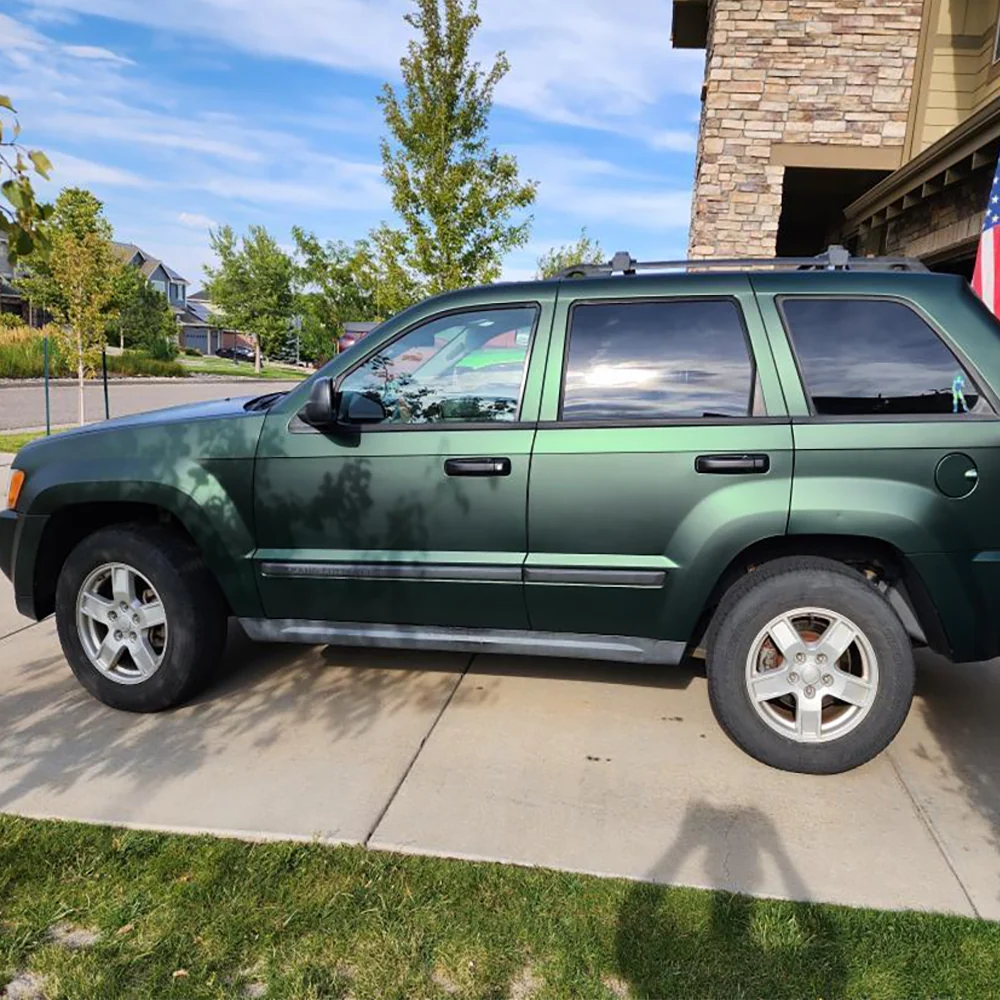 Matte Metallic Hunter Green Vinyl Wrap - Image 2