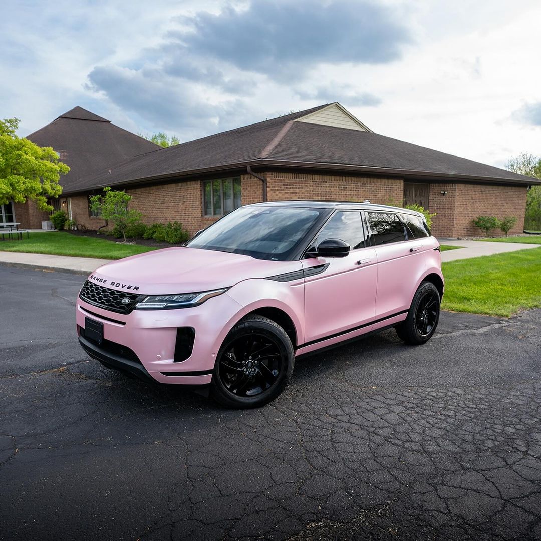Matte Metallic Pearl Baby Pink Vinyl Wrap - Image 2