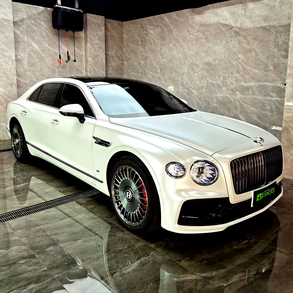 Matte Metallic Pearl White Vinyl Wrap - Image 9