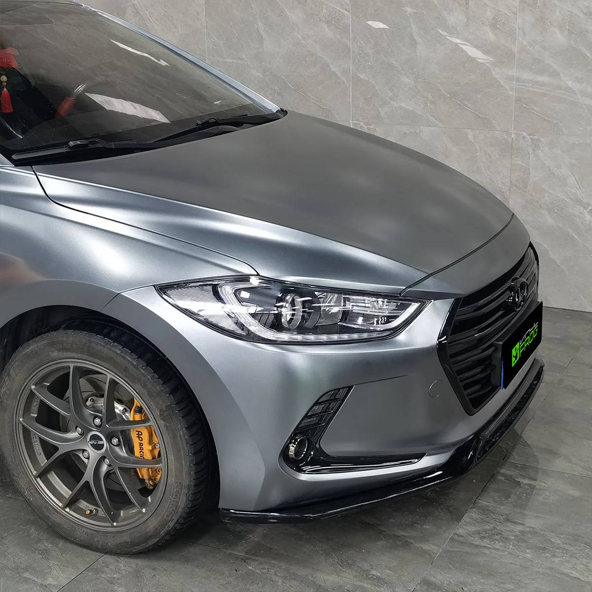 Matte Metallic Titanium Gray Vinyl Wrap - Image 4