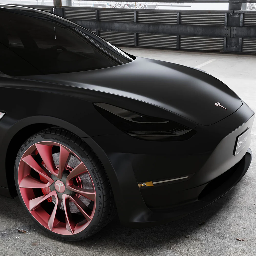 Matte Silk Black Vinyl Wrap - Image 2