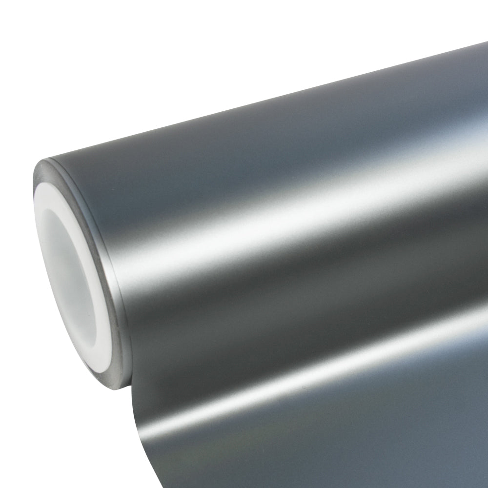 Matte Silk Gray Blue Vinyl Wrap - Image 7