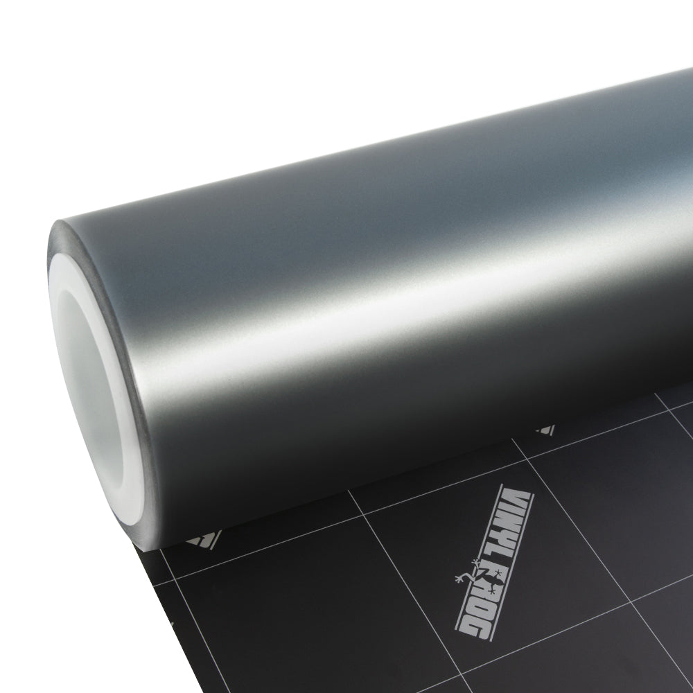 Matte Silk Gray Blue Vinyl Wrap - Image 8
