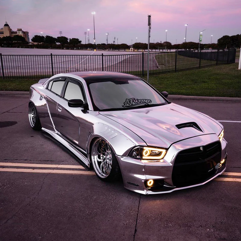 Mirror Chrome Silver Vinyl Wrap - Image 3