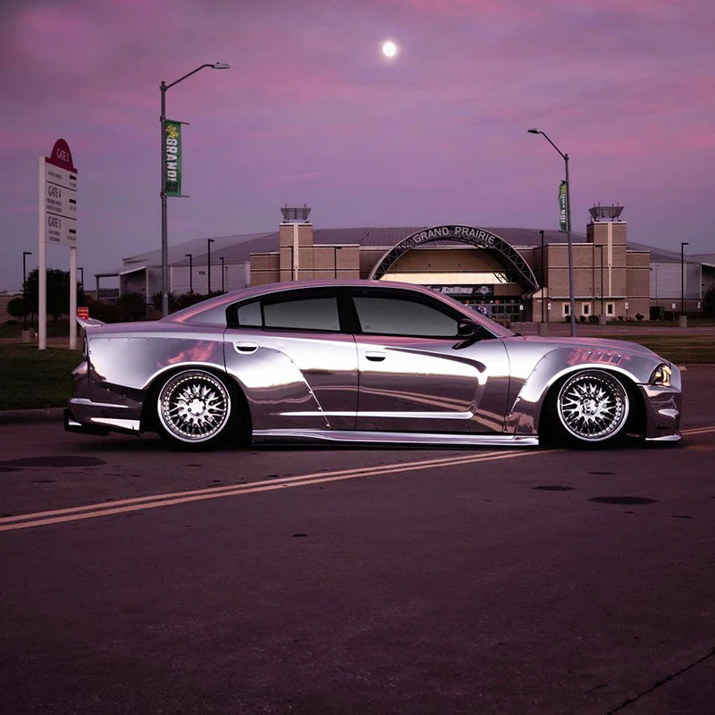 Mirror Chrome Silver Vinyl Wrap - Image 4