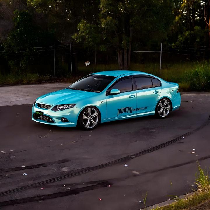 Candy Metallic Neon Ice Blue Color PPF (Wet Application) - Image 6