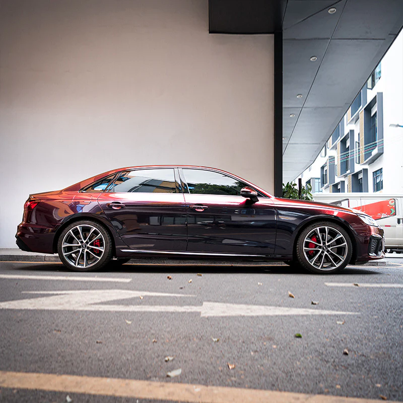 Rainbow Drift Black Red Vinyl Wrap - Image 8