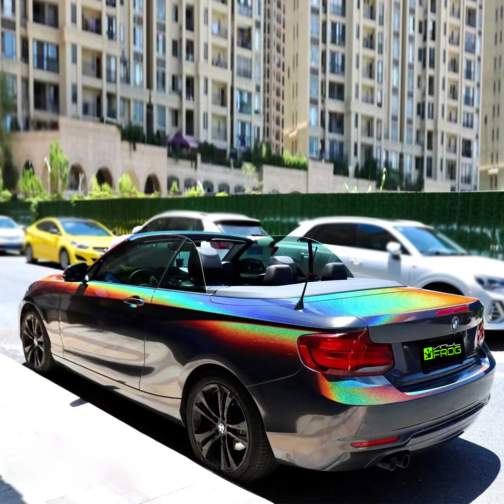 Rainbow Metallic Majestic Dark Gray Vinyl Wrap - Image 5