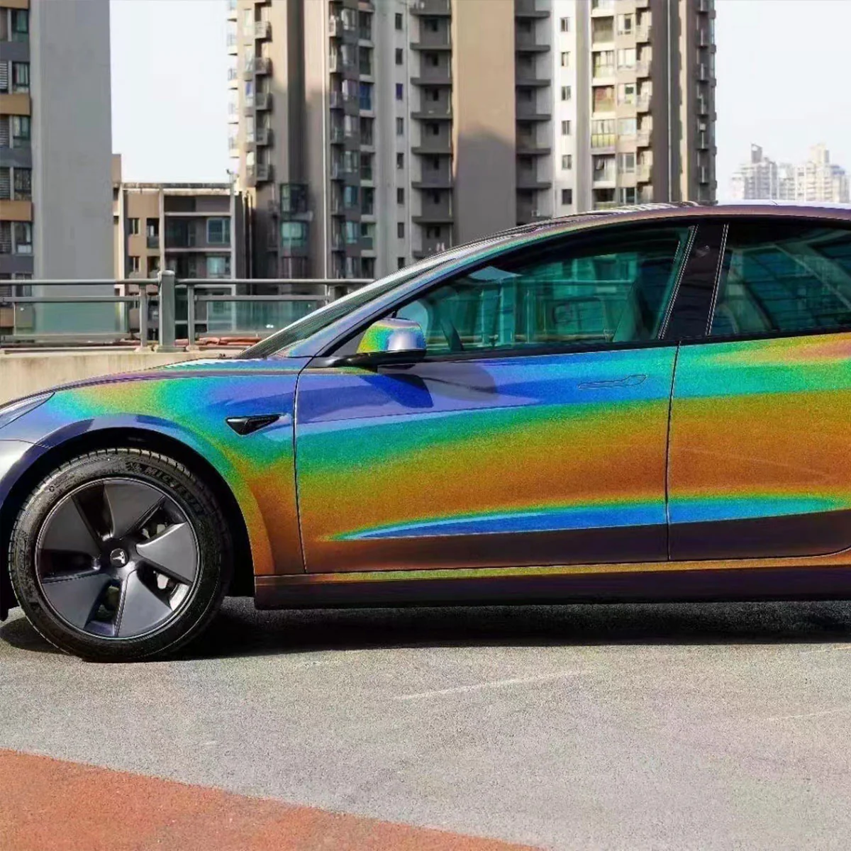 Rainbow Metallic Majestic Dark Gray Vinyl Wrap - Image 6