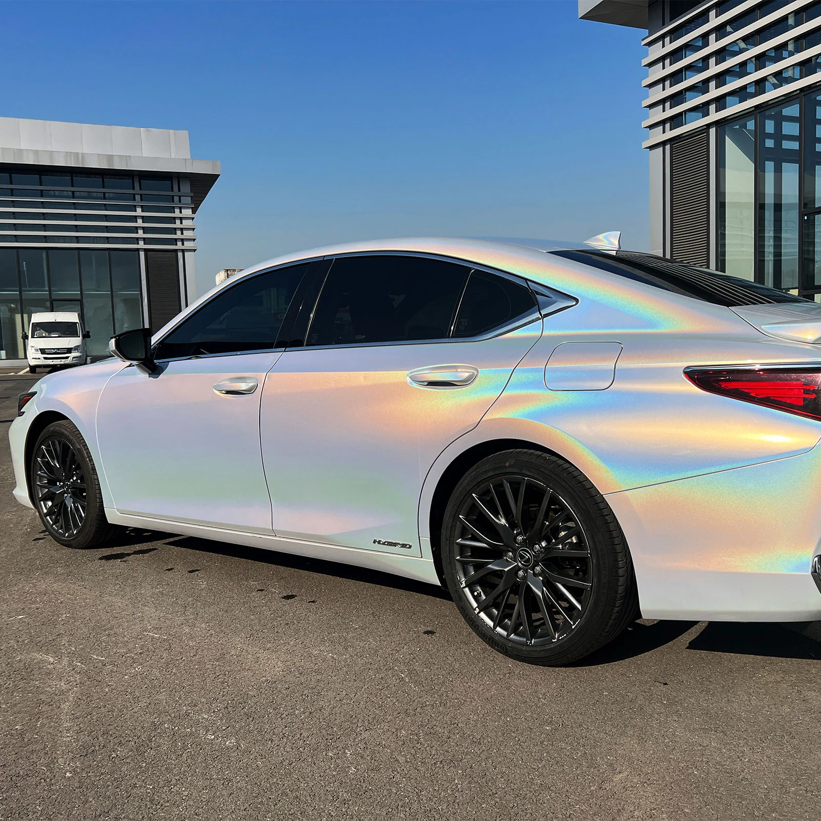 Rainbow Metallic Majestic White Color PPF (Paint Protection Film) - Image 3