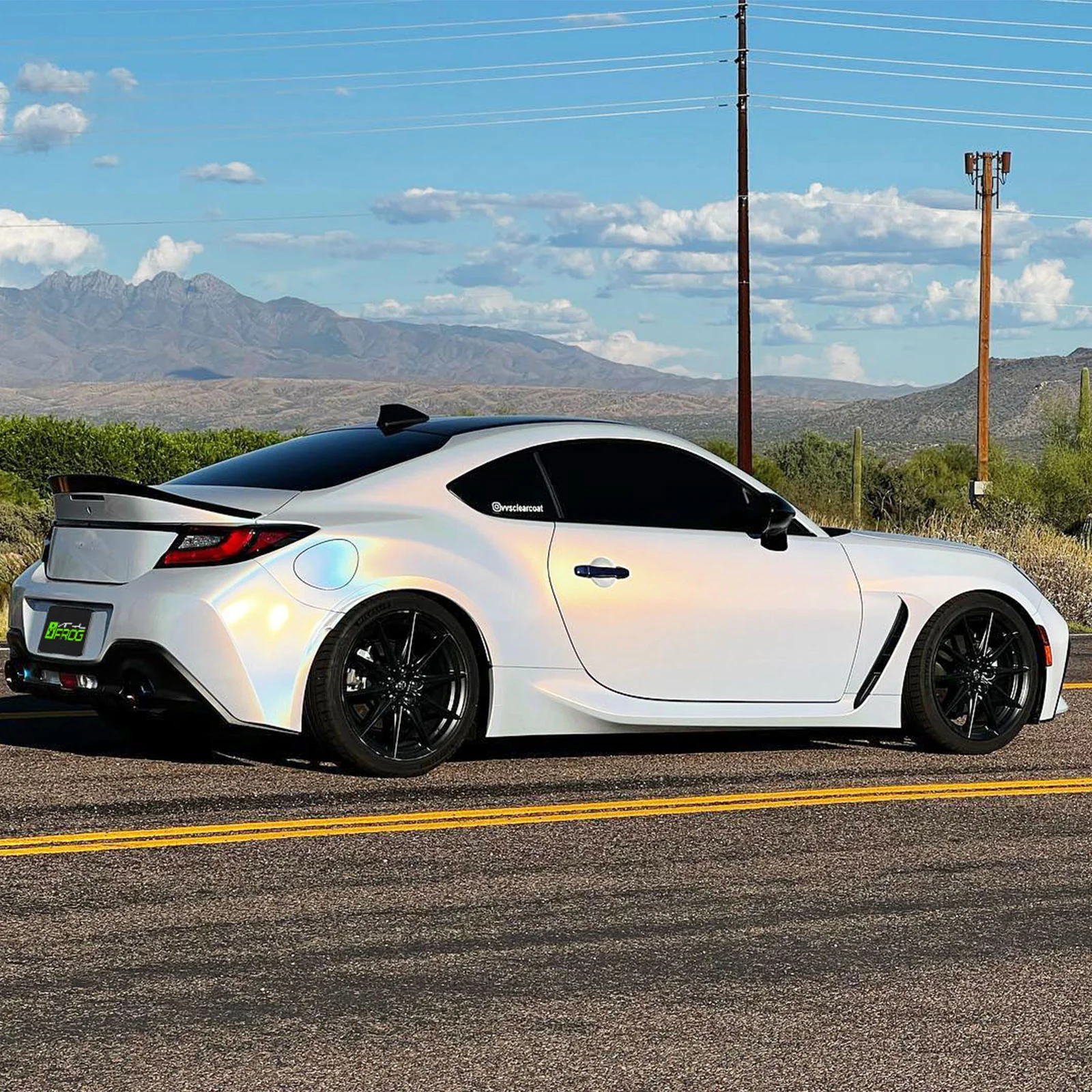 Rainbow Metallic Majestic White Color PPF (Paint Protection Film) - Image 8
