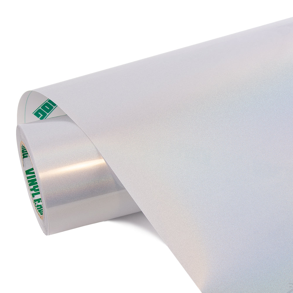 Rainbow Metallic Majestic White Vinyl Wrap - Image 13