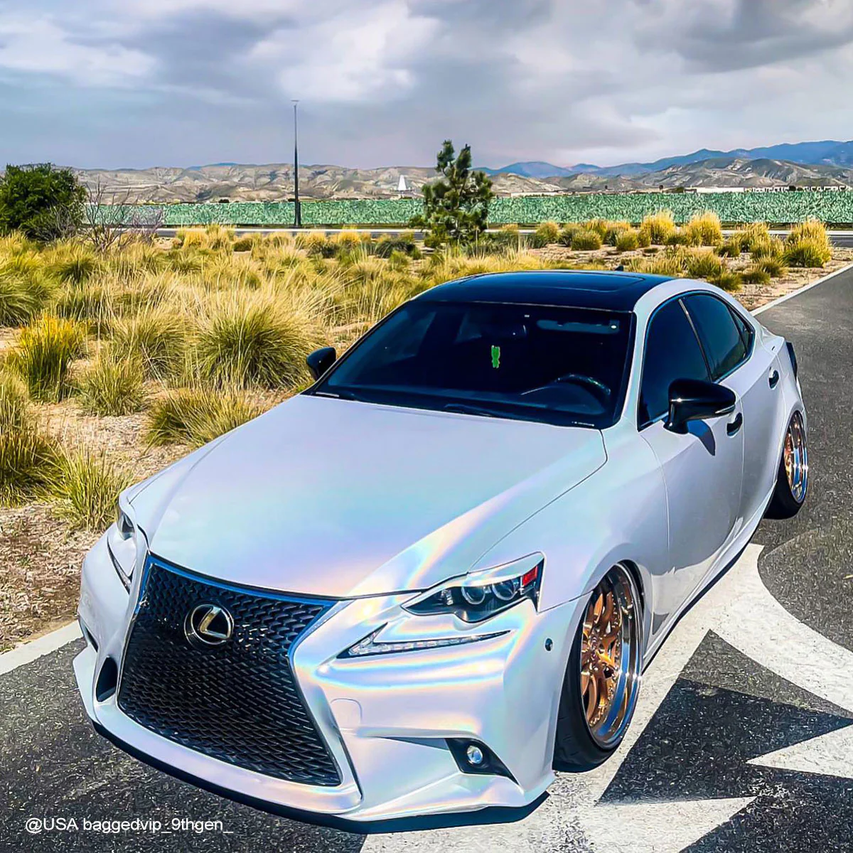 Rainbow Metallic Majestic White Vinyl Wrap - Image 8
