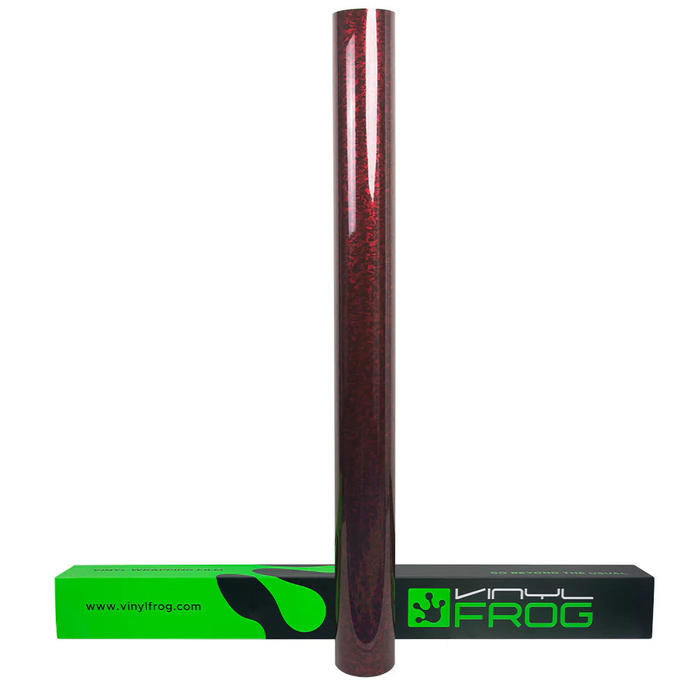 Red Forged Carbon Fiber Vinyl Wrap - Image 12
