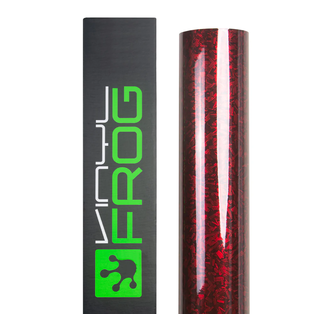 Red Forged Carbon Fiber Vinyl Wrap - Image 13