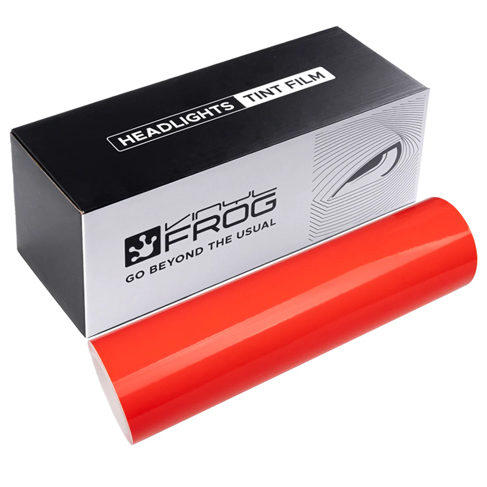 Red Headlight Film With Air Channel Paper Liner - Image 23