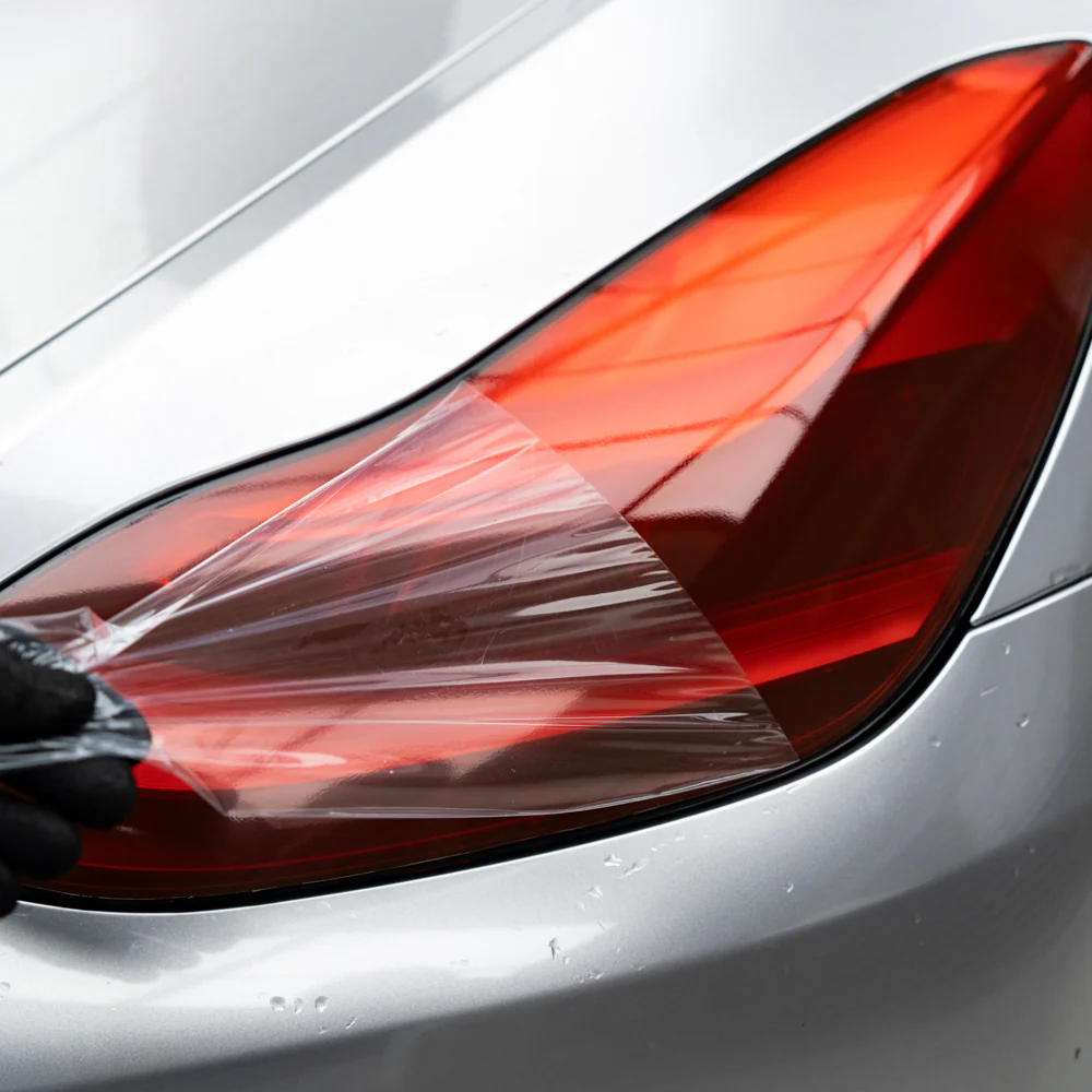 Red Headlight Film With Air Channel Paper Liner - Image 4