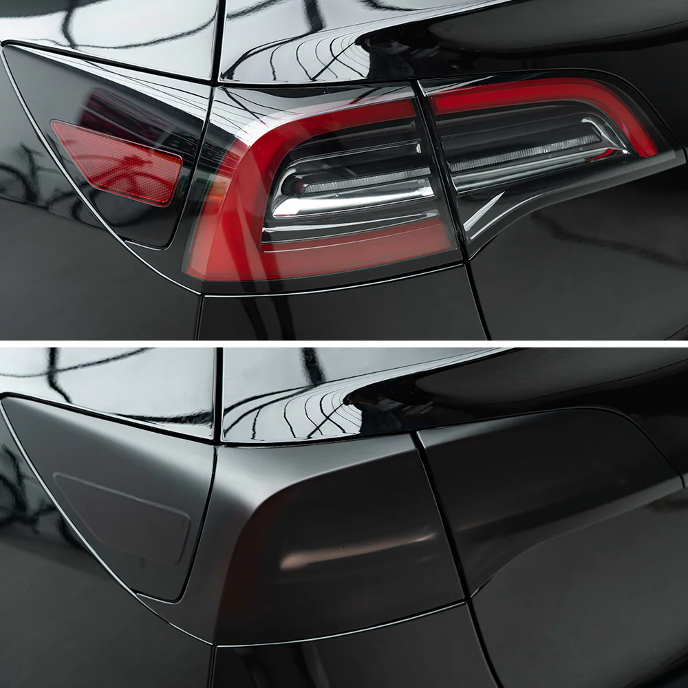Satin Black Taillight Film with Air Channel Paper Liner - Image 11