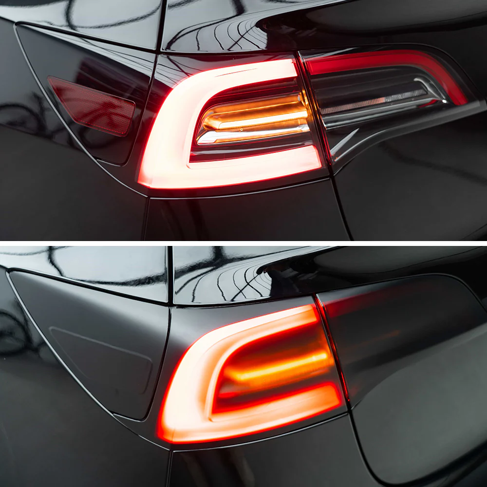 Satin Black Taillight Film with Air Channel Paper Liner - Image 3