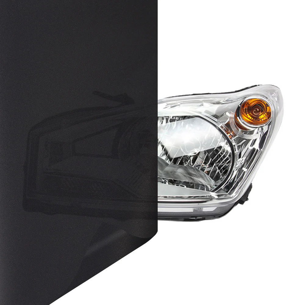 Satin Black Taillight Film with Air Channel Paper Liner - Image 4