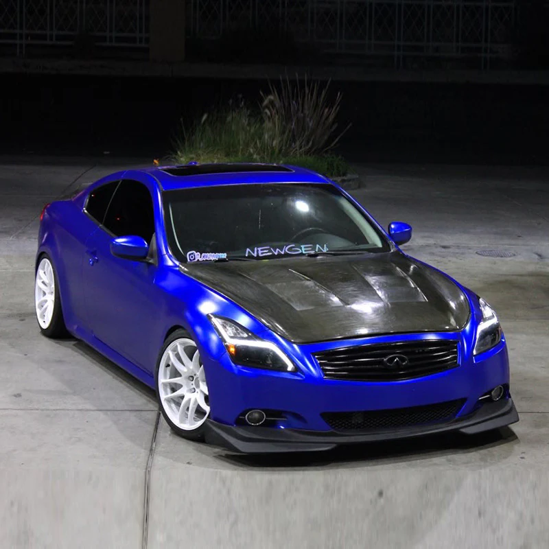 Satin Chrome Blue Vinyl Wrap - Image 3