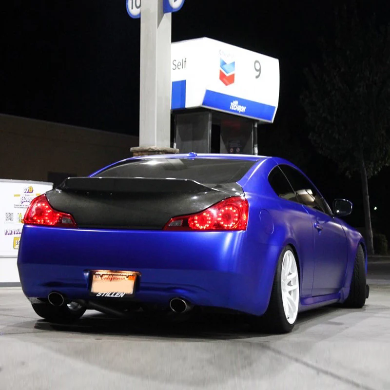 Satin Chrome Blue Vinyl Wrap - Image 4