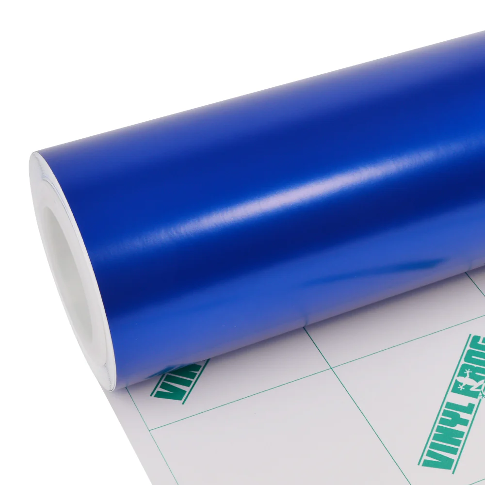 Satin Chrome Blue Vinyl Wrap - Image 6