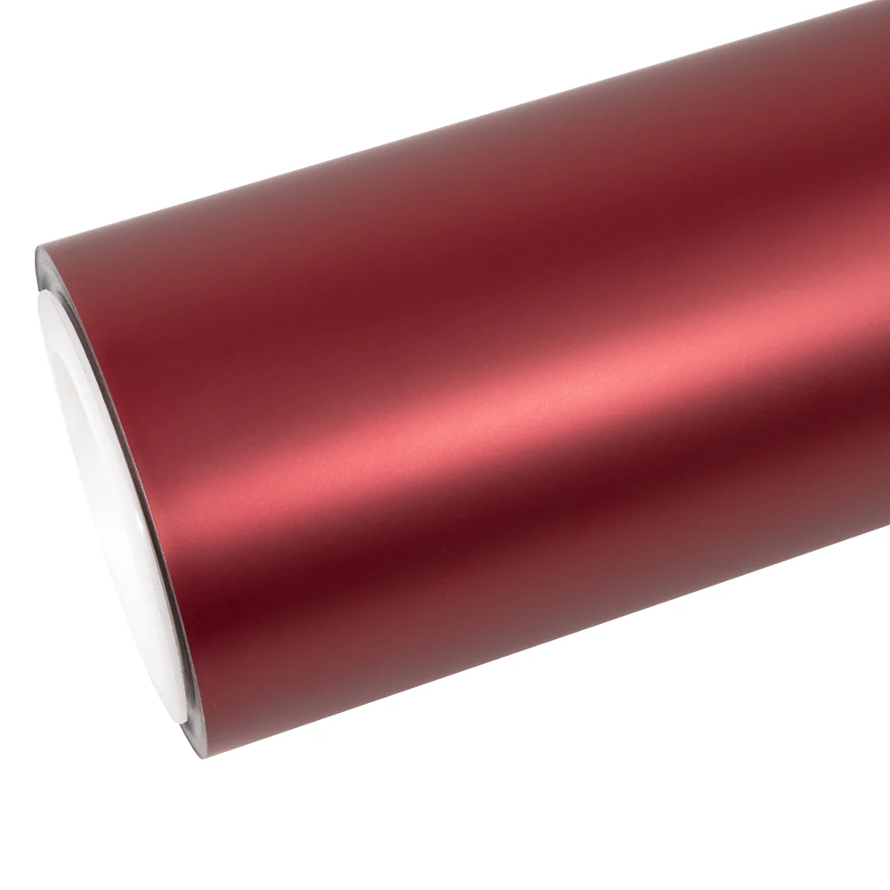 Satin Chrome Crimson Red Color PPF (Paint Protection Film)