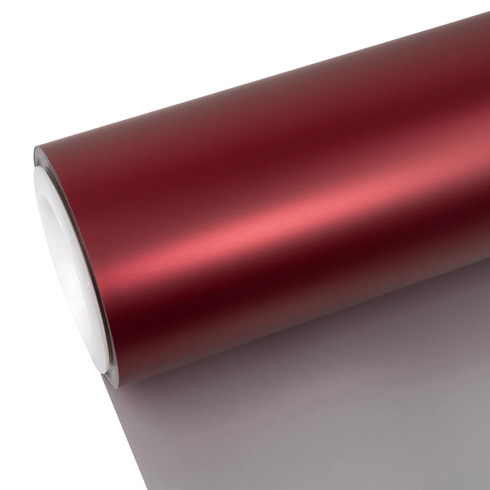 Satin Chrome Crimson Red Color PPF (Paint Protection Film) - Image 12
