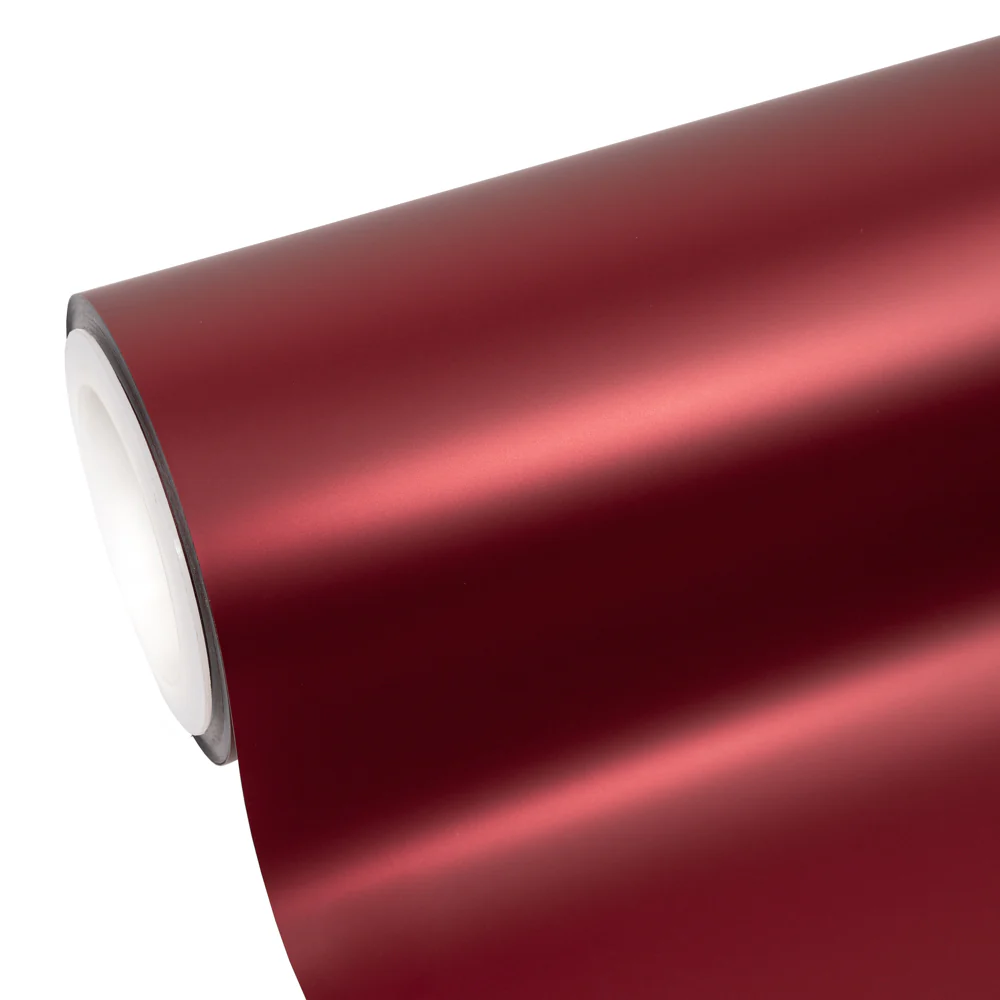 Satin Chrome Crimson Red Color PPF (Paint Protection Film) - Image 13