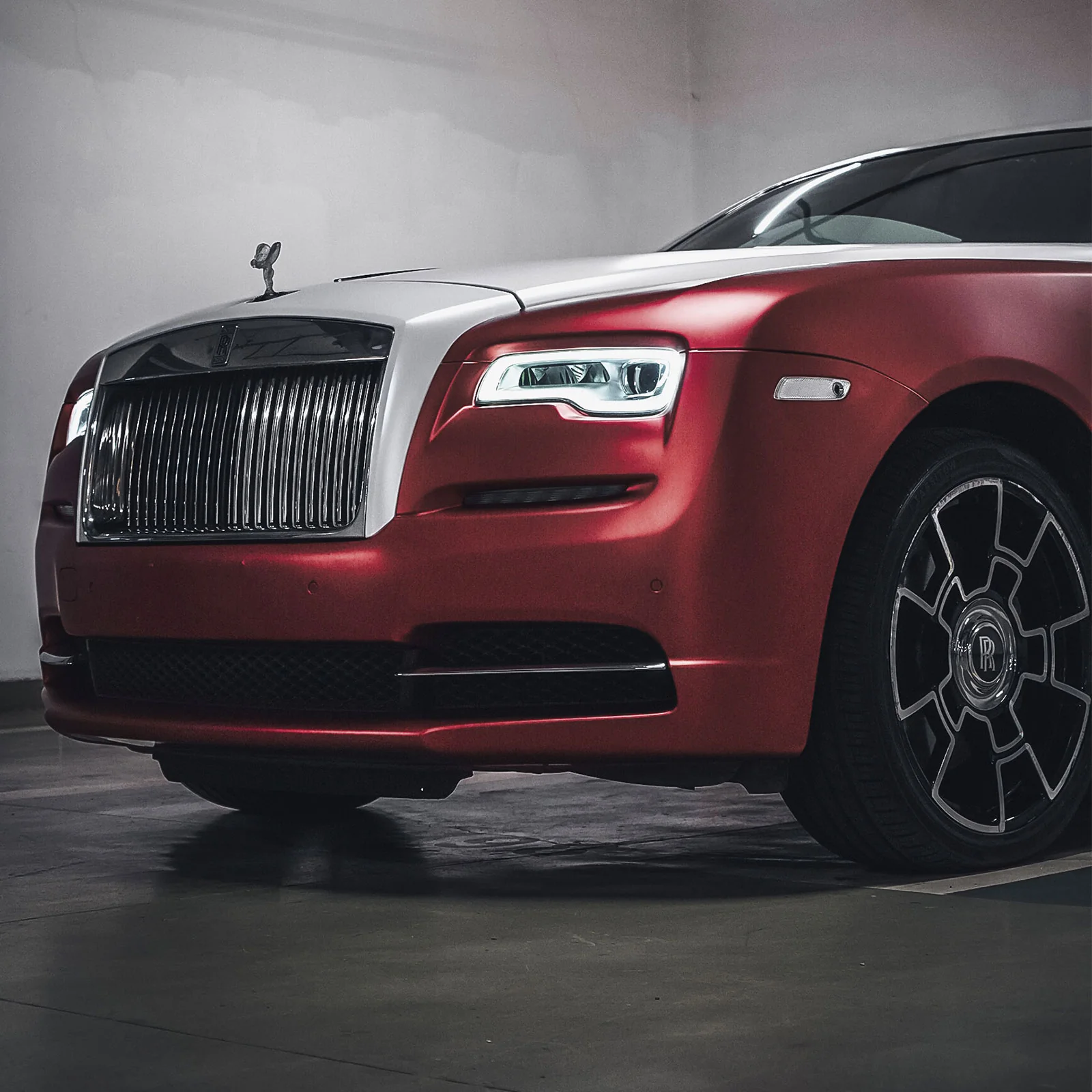 Satin Chrome Crimson Red Color PPF (Paint Protection Film) - Image 7