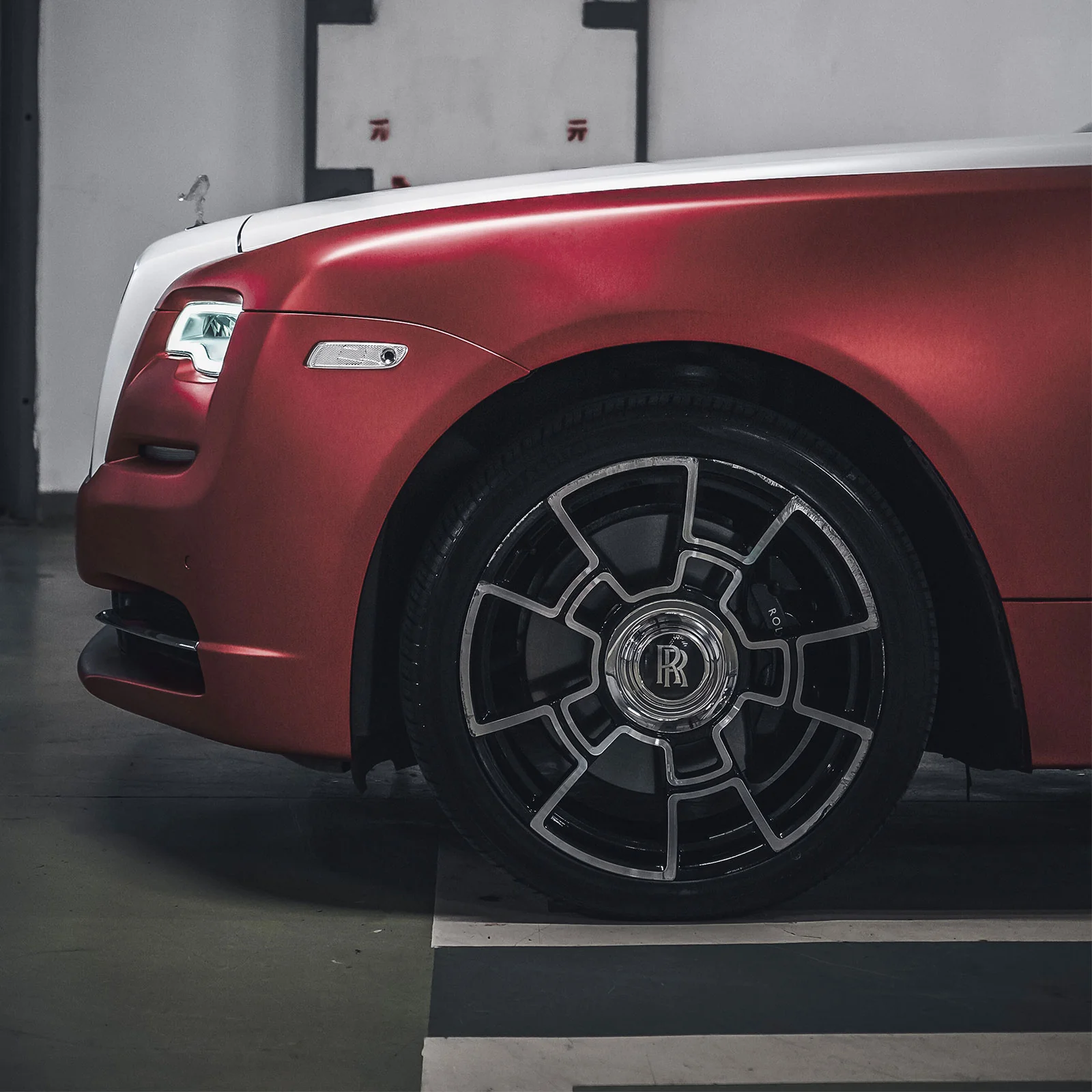 Satin Chrome Crimson Red Color PPF (Paint Protection Film) - Image 8