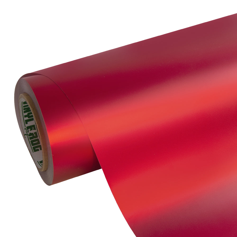 Satin Chrome Prismatic Red Vinyl Wrap - Image 9
