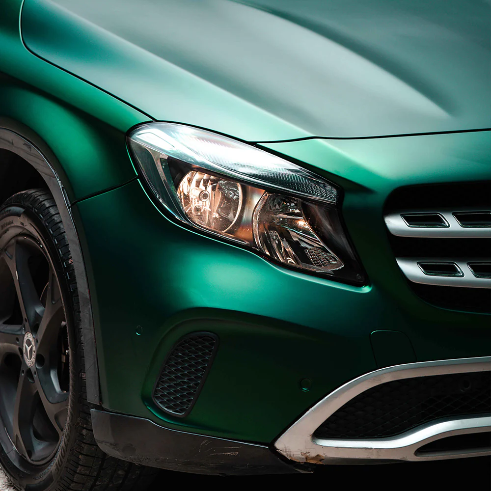 Satin Chrome Silk Green Vinyl Wrap - Image 3