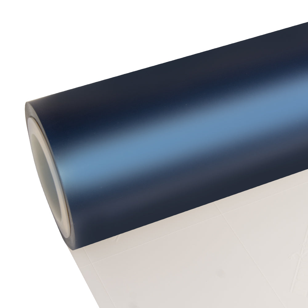 Satin Chrome Silk Prussian Blue Vinyl Wrap - Image 7