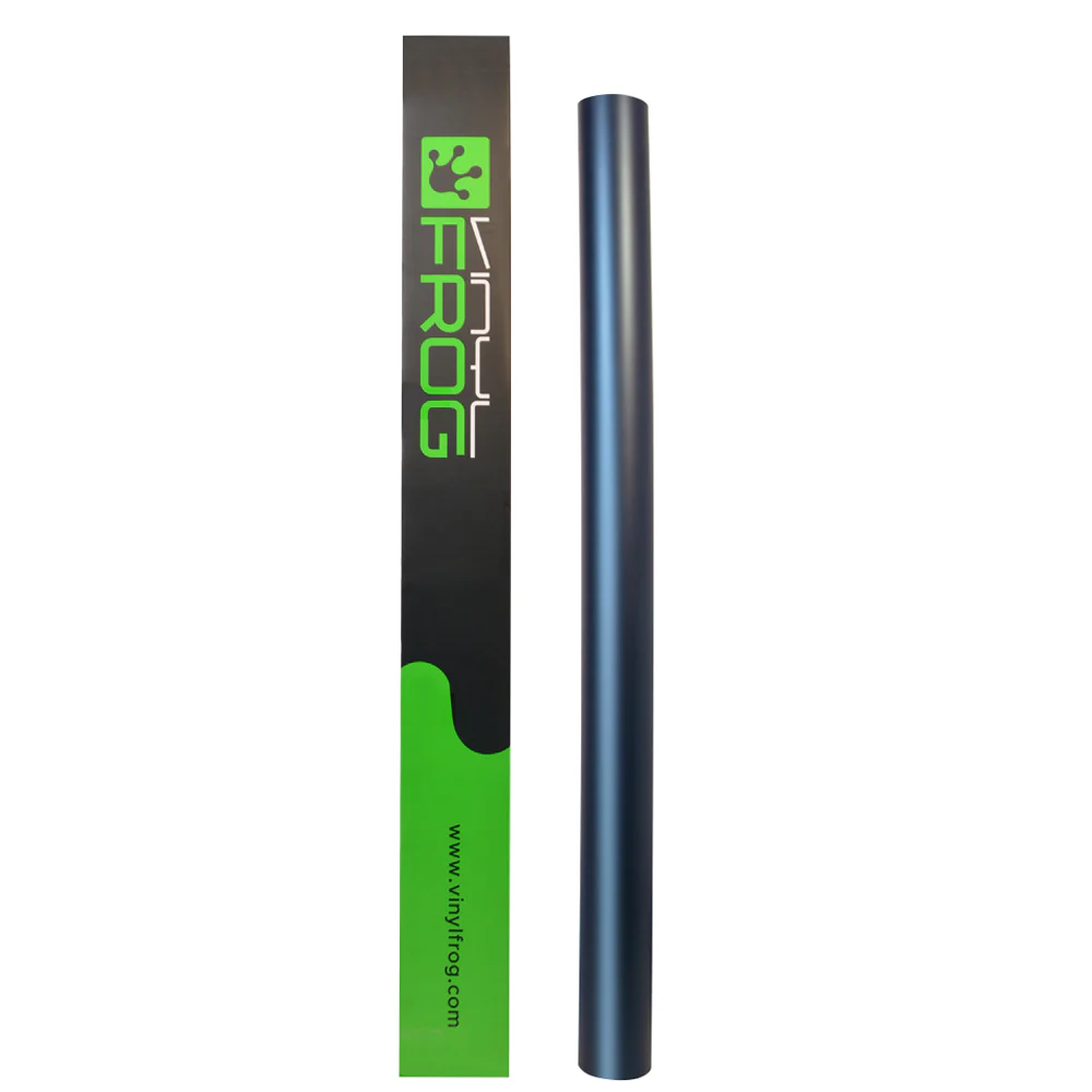 Satin Chrome Silk Prussian Blue Vinyl Wrap - Image 8