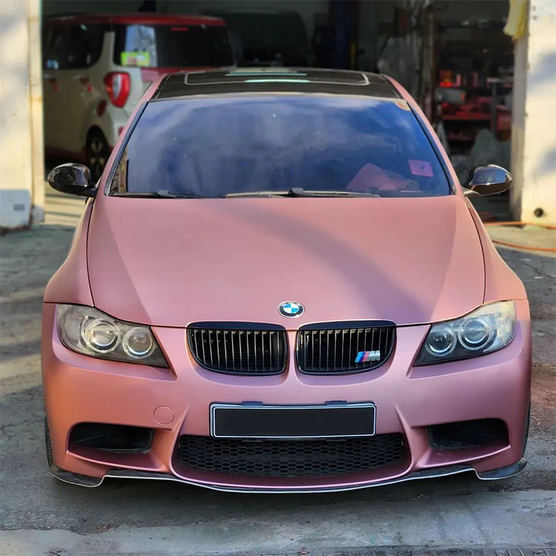Satin Chrome Silk Rose Gold Vinyl Wrap - Image 3