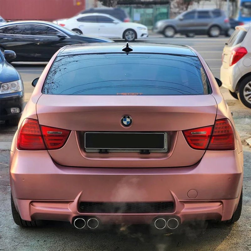 Satin Chrome Silk Rose Gold Vinyl Wrap - Image 5