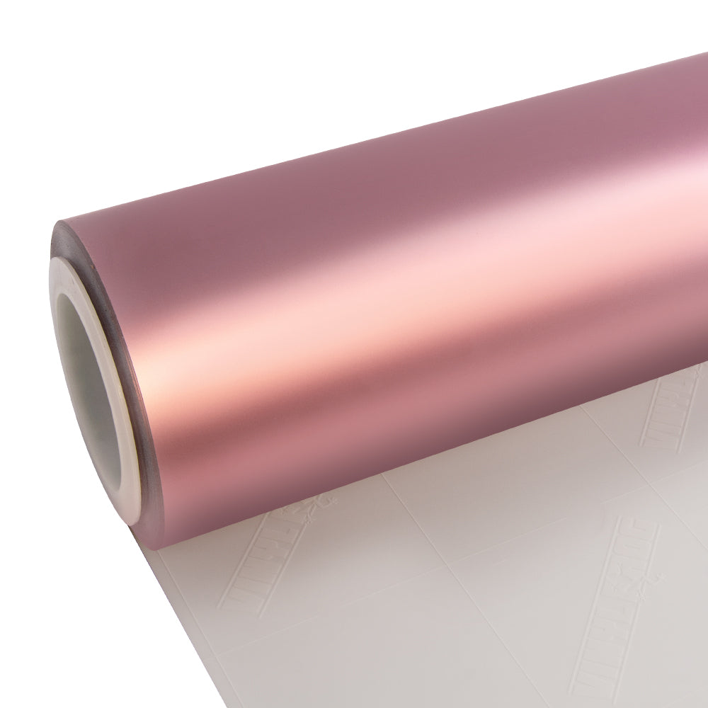Satin Chrome Silk Rose Gold Vinyl Wrap - Image 8
