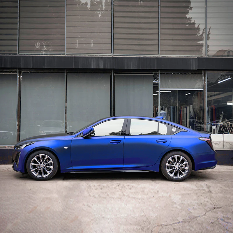 Satin Chrome Silk Ultramarine Vinyl Wrap - Image 7