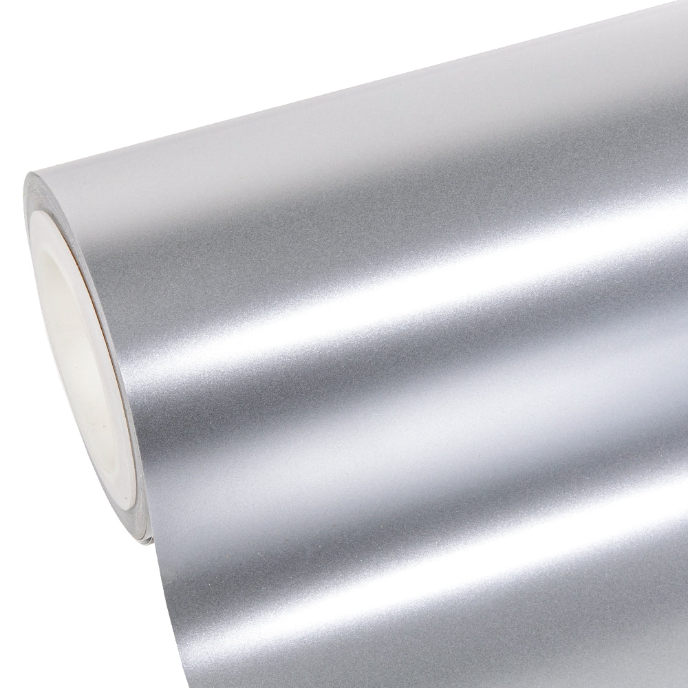 Satin Chrome Silver Titanium Vinyl Wrap - Image 12