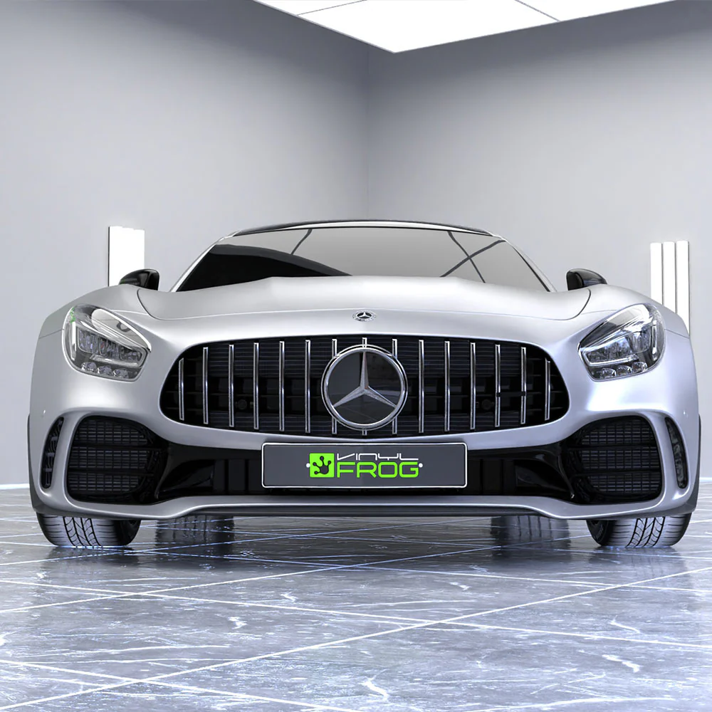 Satin Chrome Silver Titanium Vinyl Wrap - Image 7
